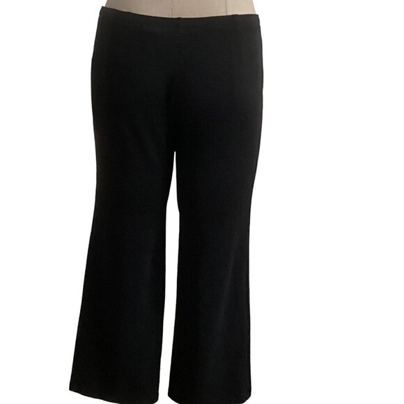 EXPRESS Lightweight Black Stretch Cropped Flare Pull-On Pants Sz S 15U - Picture 5 of 8